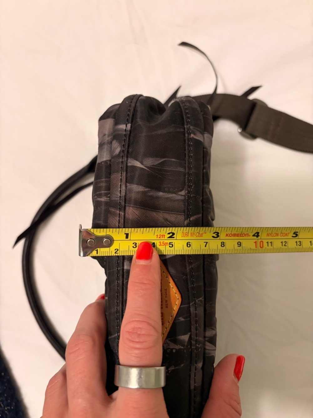 EUC MZ Wallace Brown Featherprint Shoulder/Crossbody Bag - Picture 11 of 11